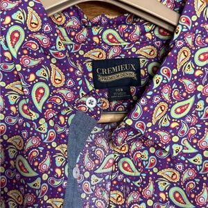 Daniel Cremieux Men's Purple Paisley Shirt